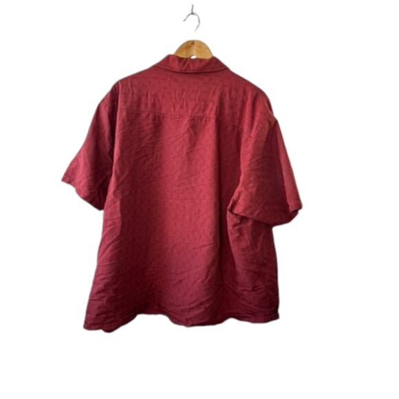 Pendleton Red BISCAYNE Short Sleeve Button Down Shirt Men's XXL - Picture 4 of 6